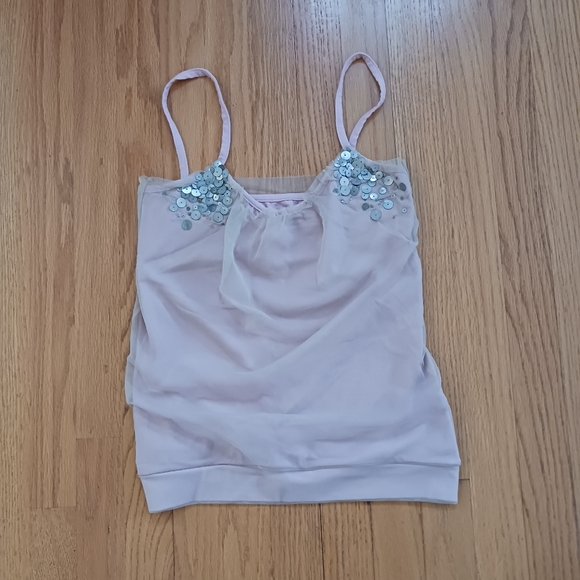 Vintage Mason Y2K Mesh and Sequin Tank Top - Picture 2 of 5